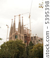 Sagrada Familia正在建設西班牙巴塞羅那的世界遺產 5395398