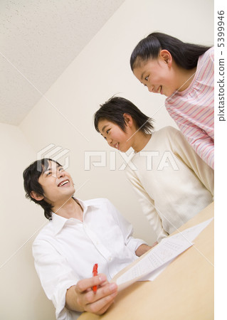 Teachers and students who are grading 5399946