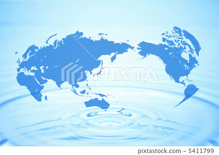 Water drops and the globe Water drops and the globe 5411799