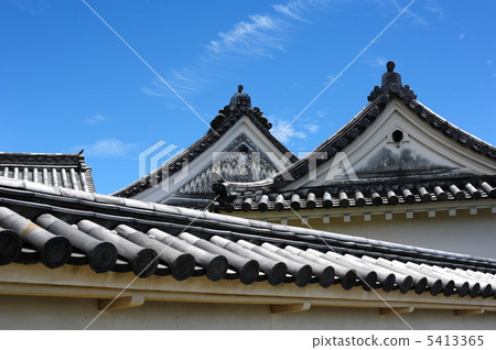 Kochi Castle Honmaru Gotenori roof and blue sky Tosa Kochi ken Kazuyoshi Yamauchi Kochi Castle Honmaru Gotenori roof and blue sky Tosa Kochi ken Kazuyoshi Yamauchi 5413365