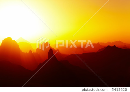 Sunrise over Sahara Desert 5413620