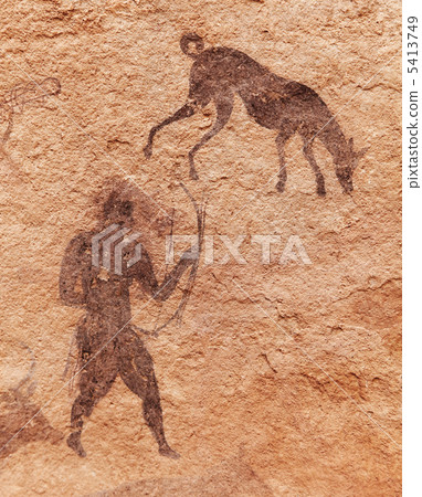 Rock paintings of Tassili N'Ajjer, Algeria 5413749