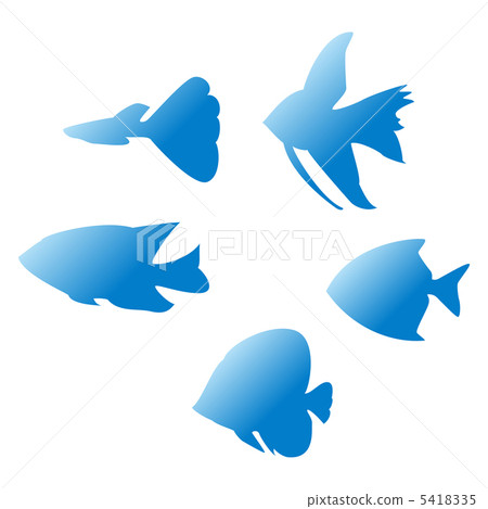 Tropical fish silhouette 5418335