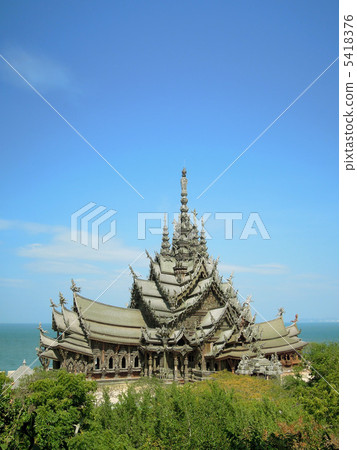 sanctuary of truth, a huge building, incomplete 5418376