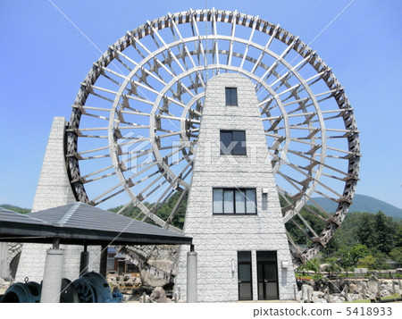 Ena City Gifu Prefecture Giant Waterwheel A Giant Water Wheel in Gifu Prf. 5418933