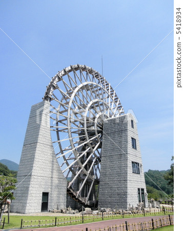 Ena City Gifu Prefecture Giant Waterwheel Gifu Prf。 Ena City Gifu Prefecture Giant Waterwheel Gifu Prf。 5418934