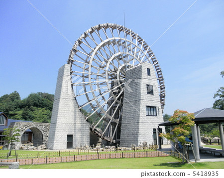 Ena City Gifu Prefecture Giant Waterwheel A... - Stock Photo [5418935 ...