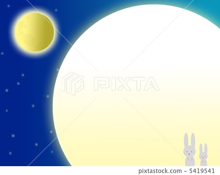 Full moon and rabbit 5419541
