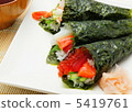 Hand rolled sushi 5419761