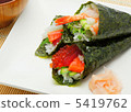 Hand rolled sushi 5419762