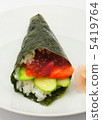 Hand rolled sushi 5419764