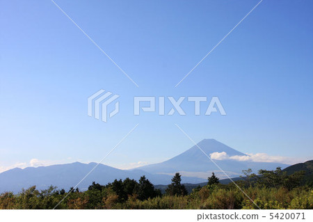 Mount Fuji as seen from Jukoku Pass, Tagata County, Shizuoka Prefecture Mount Fuji as seen from Jukoku Pass, Tagata County, Shizuoka Prefecture 5420071