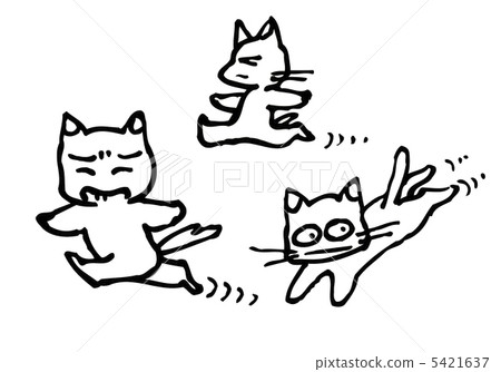 The busy cats (monochrome) 5421637