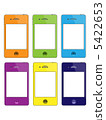 Colorful smartphone set Colorful smartphone set 5422653