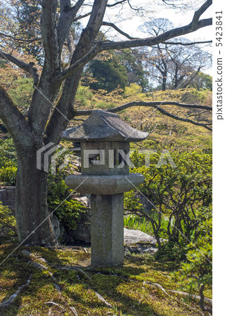 Minami池塘Senko故宮草陰影的燈籠 5423841