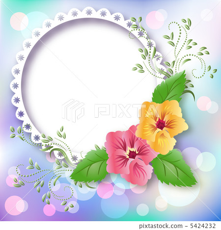 Photo frame and pansies Photo frame and pansies 5424232