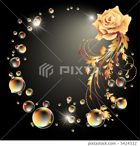 Rose, star and bubbles Rose, star and bubbles 5424312