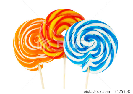 Colourful lollipop isolated on the white background 5425398