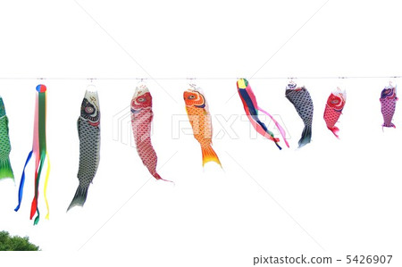 背景材料·白背鯉魚流光·橫向位置 5426907