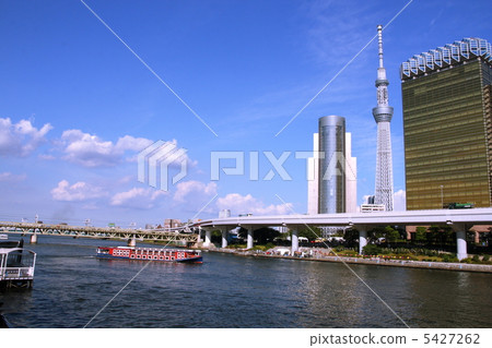東京水邊線,龍馬和東京天空樹 東京水邊線,龍馬和東京天空樹 5427262