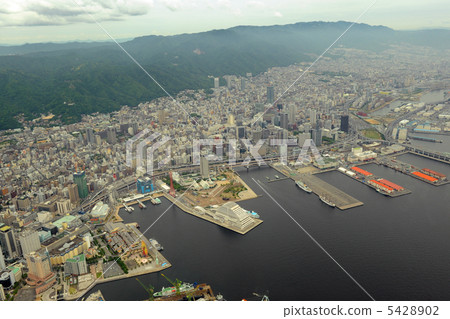 Aerial view of Kobe Port Aerial view of Kobe Port 5428902