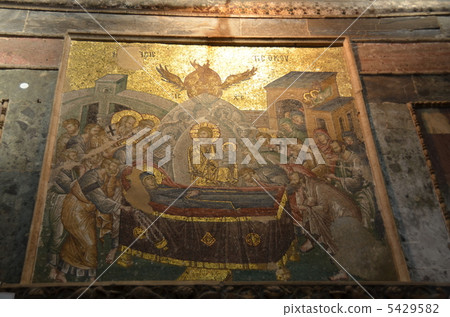 A mosaic of the Kariye Museum depicting Ascension of the Virgin Mary A mosaic of the Kariye Museum depicting Ascension of the Virgin Mary 5429582