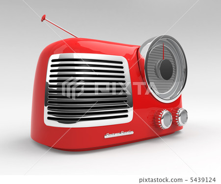 Retro radio (gray background) Retro radio (gray background) 5439124