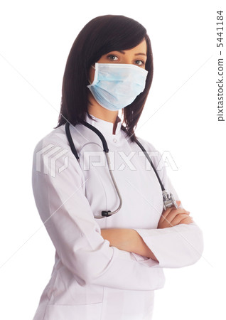 Female doctor isolated on the white background 5441184