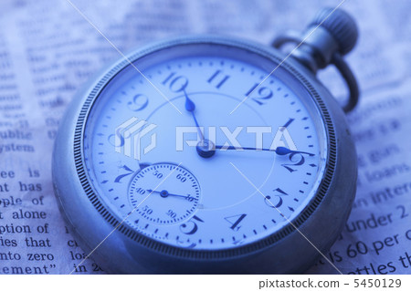 Pocket watch and newspaper Pocket watch and newspaper 5450129