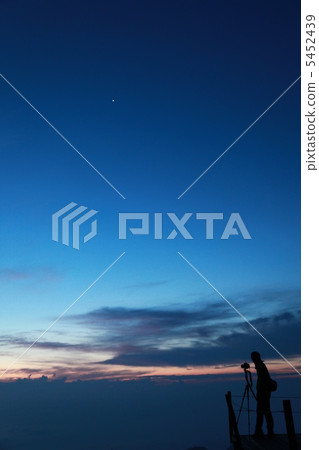 Akira of the morning seen from a mountain hut 5452439