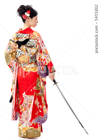 Kimoto women with Japanese sword 5455802