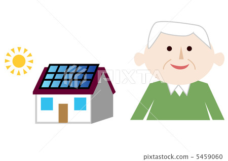 Elderly solar power generation 5459060