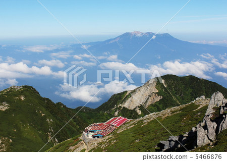 Summer mountain hut and Kiso Mitakeyama 5466876