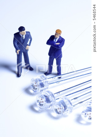 LED and businessman LED and businessman 5468544