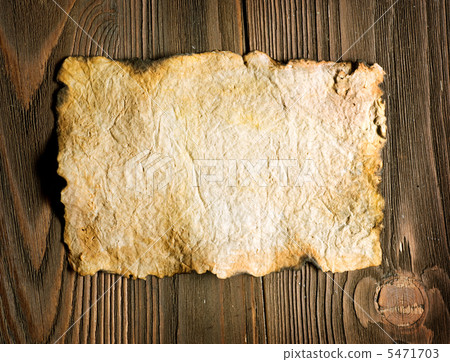 Old Paper sheet over wooden background 5471703