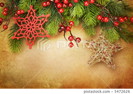 Beautiful Christmas Vintage Greeting Card with copy space Beautiful Christmas Vintage Greeting Card with copy space 5472626