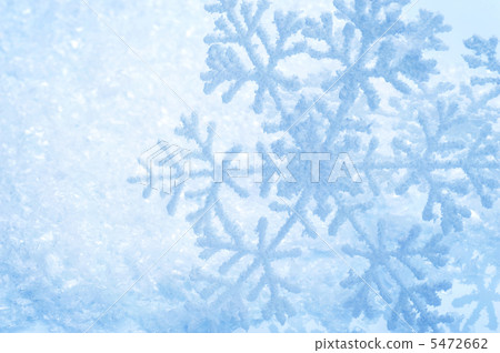 Snowflakes border over Snow. Winter Holiday Background 5472662