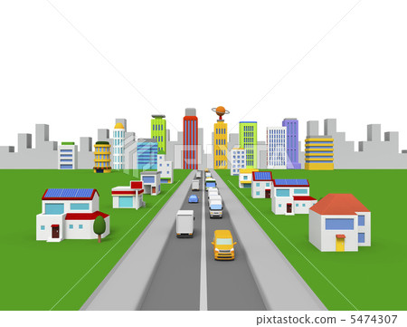 Urban arterial road 5474307