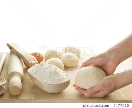 Dough For Baking Isolated On White 5477010