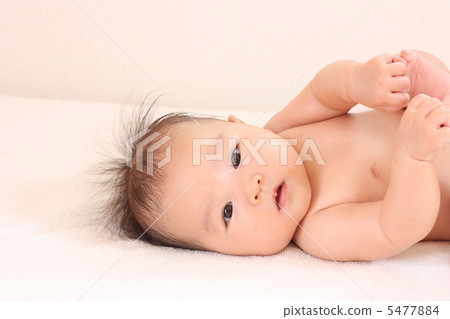 4個月大的嬰兒腳 4個月大的嬰兒腳 5477884