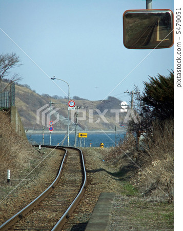 日高三石站平台方向的風景 5479051