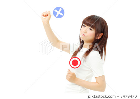 A woman with a cross 5479470