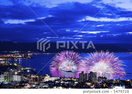 Fireworks at Lake Suwa ~ Evening scenery ~ 5479728