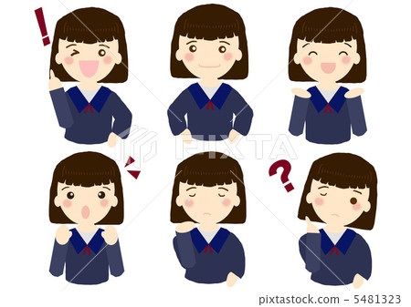 Student facial expression - Stock Illustration [5481323] - PIXTA