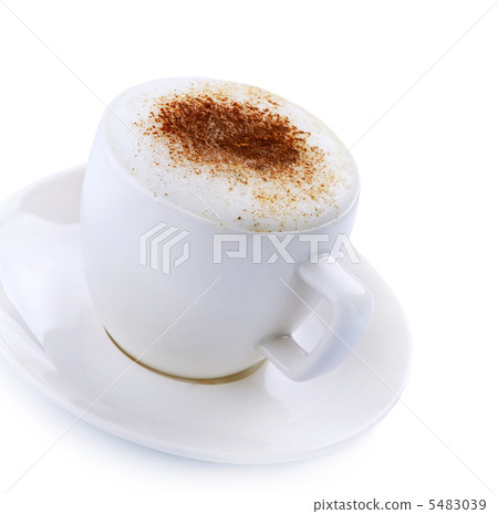 Coffee Cappuccino or Latte over white 5483039