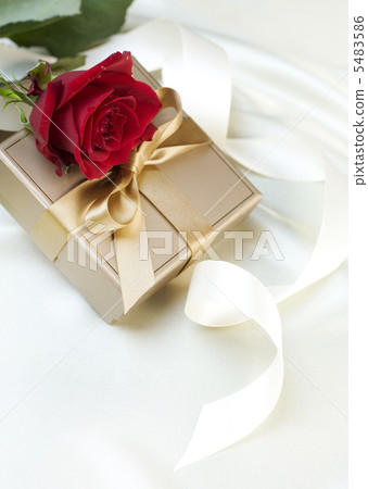 Wedding or Valentine gift over white silk 5483586