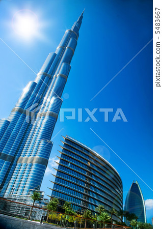 Burj Khalifa. View from Downtown Dubai 5483667