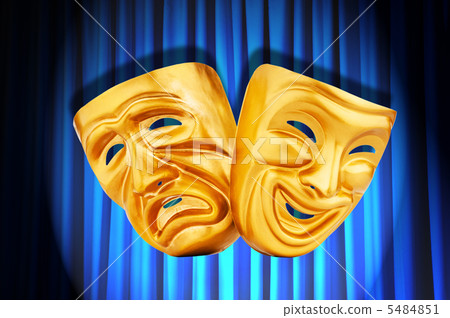 Theatre performance concept with masks Theatre performance concept with masks 5484851