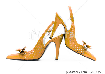 Female shoes on white background Female shoes on white background 5484853