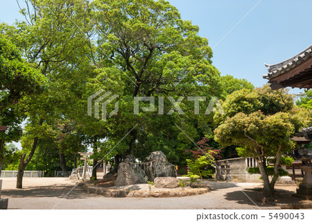 Achi Shrine Tenzu石柱的Tsuruma斷層 Achi Shrine Tenzu石柱的Tsuruma斷層 5490043